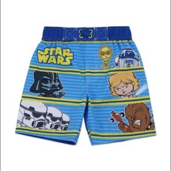 Disney STAR WARS 2T Swim Trunks with attached liner NWT - Picture 6 of 6